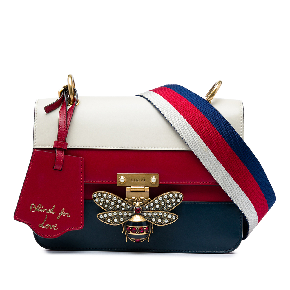 Pre-Loved Gucci Medium Calfskin Queen Margaret Flap Shoulder Bag